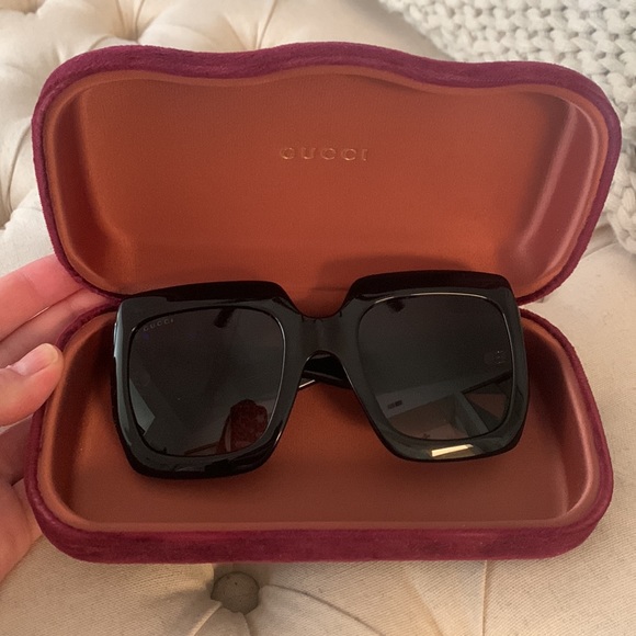 Gucci square 54 mm sunglasses